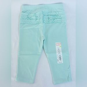 Jumping Beans Ruffled Leggings Blue Baby Girl Sizes 9M, 18M